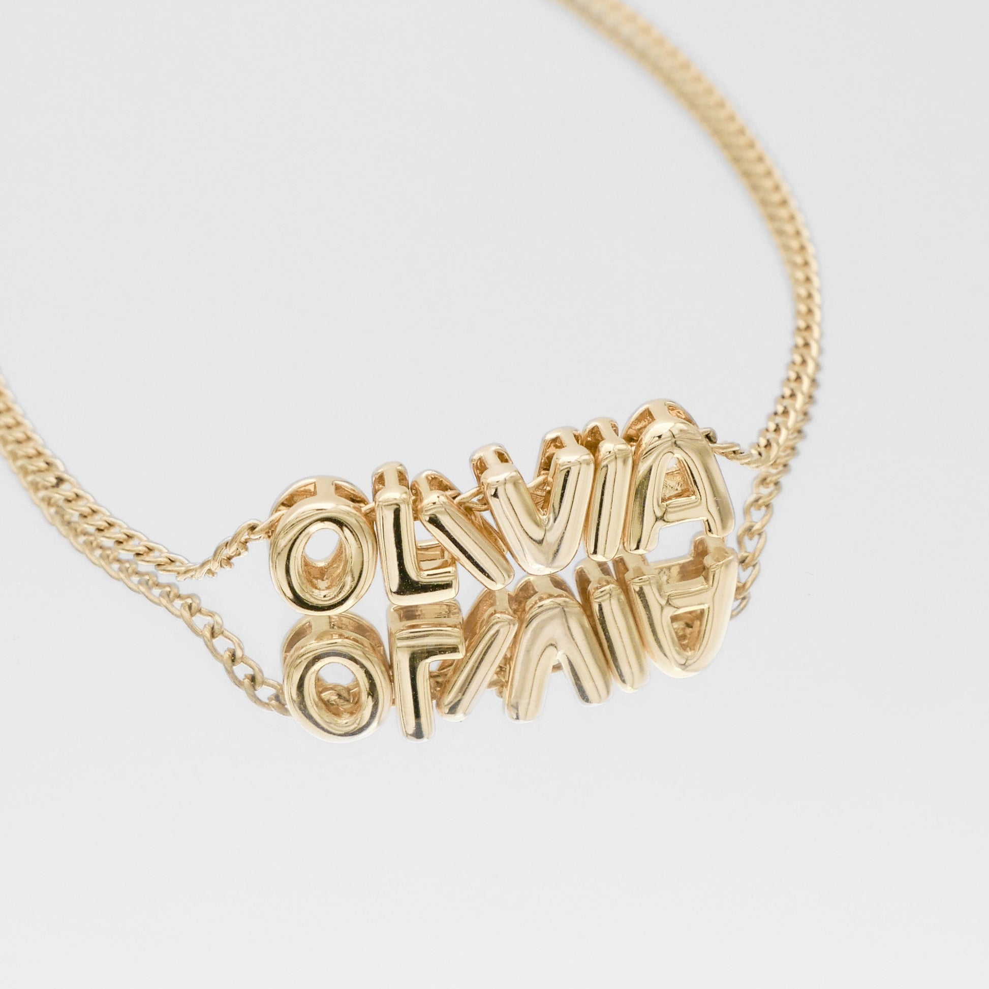 Personalized Bubble Charm Necklace - Image 4 - ISMI JEWELS