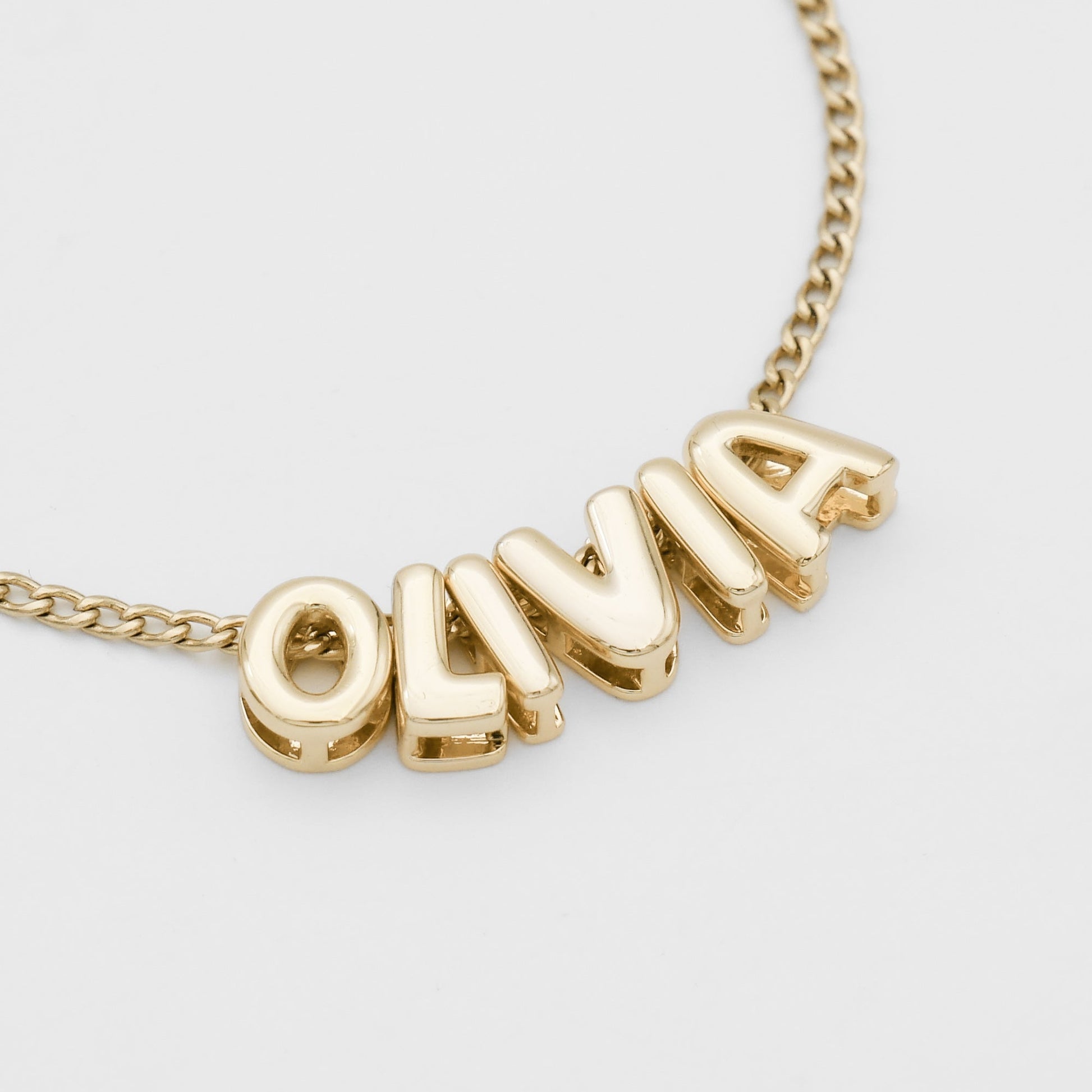 Personalized Bubble Charm Necklace - Image 3 - ISMI JEWELS