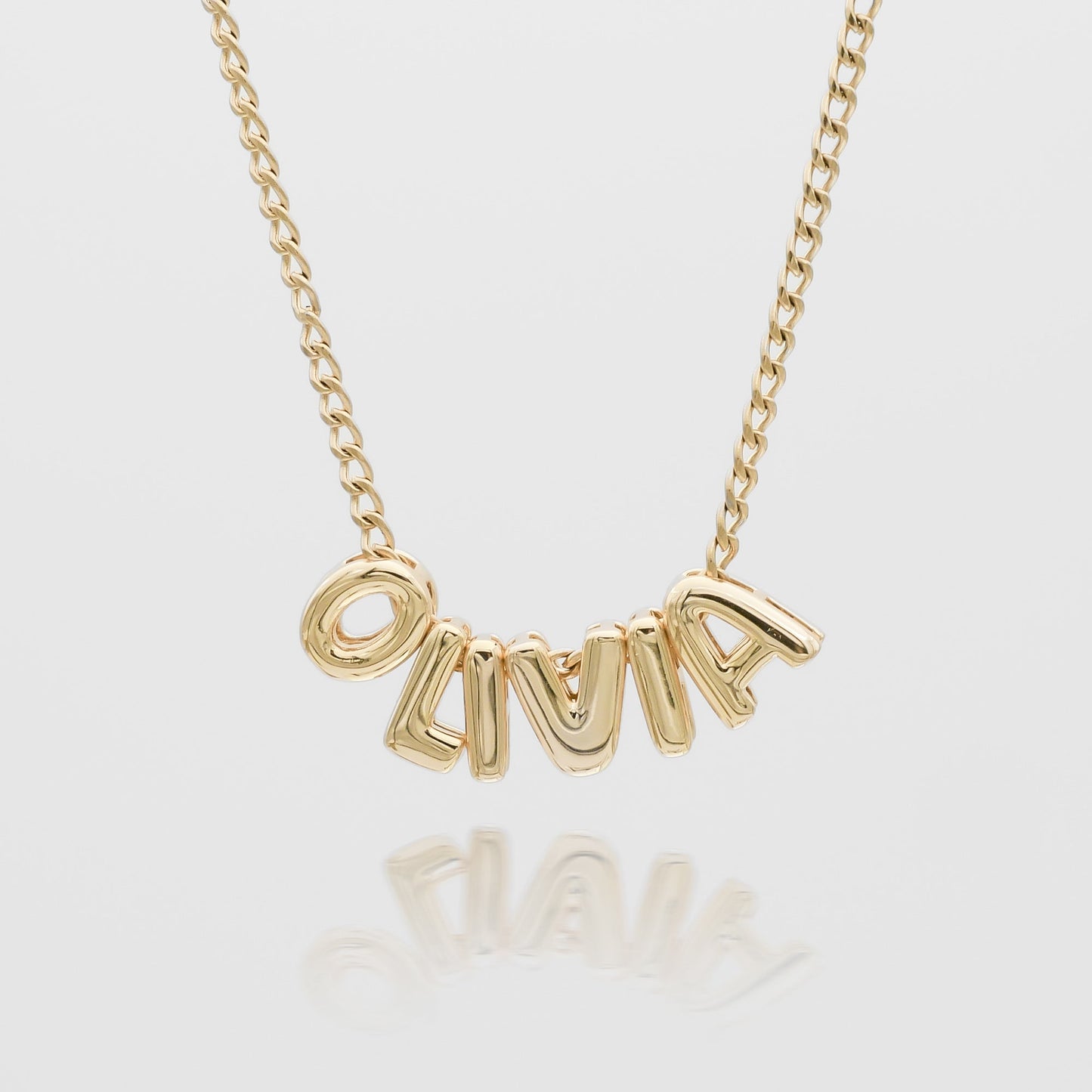 Personalized Bubble Charm Necklace - Image 1 - ISMI JEWELS