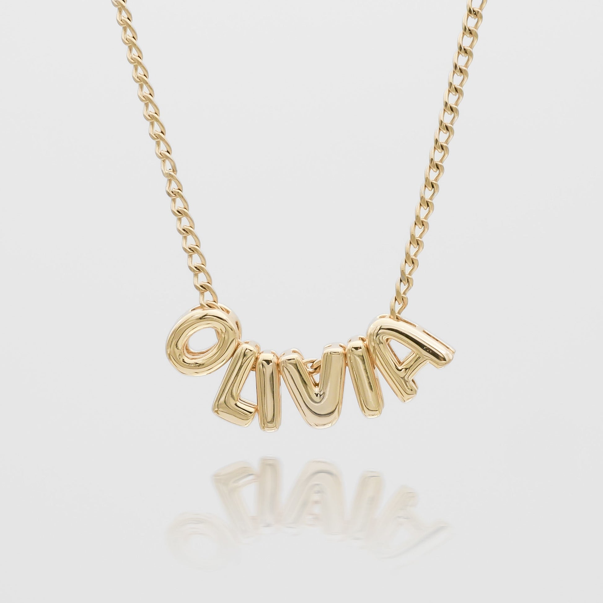 Personalized Bubble Charm Necklace - Image 1 - ISMI JEWELS