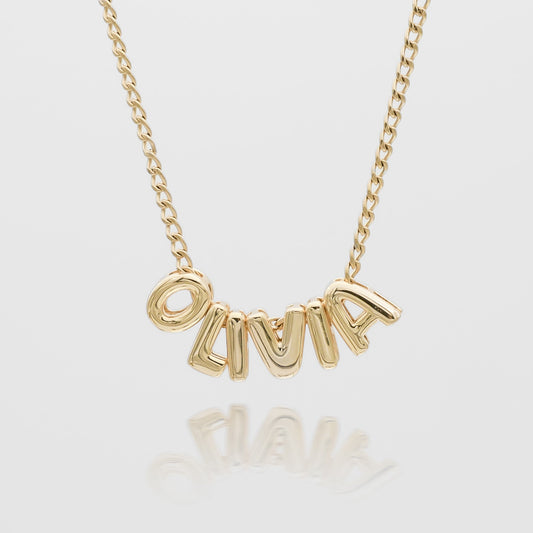 Personalized Bubble Charm Necklace - Image 1 - ISMI JEWELS