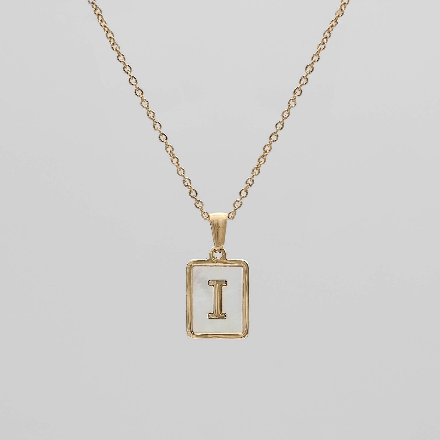 Opal Initial necklace