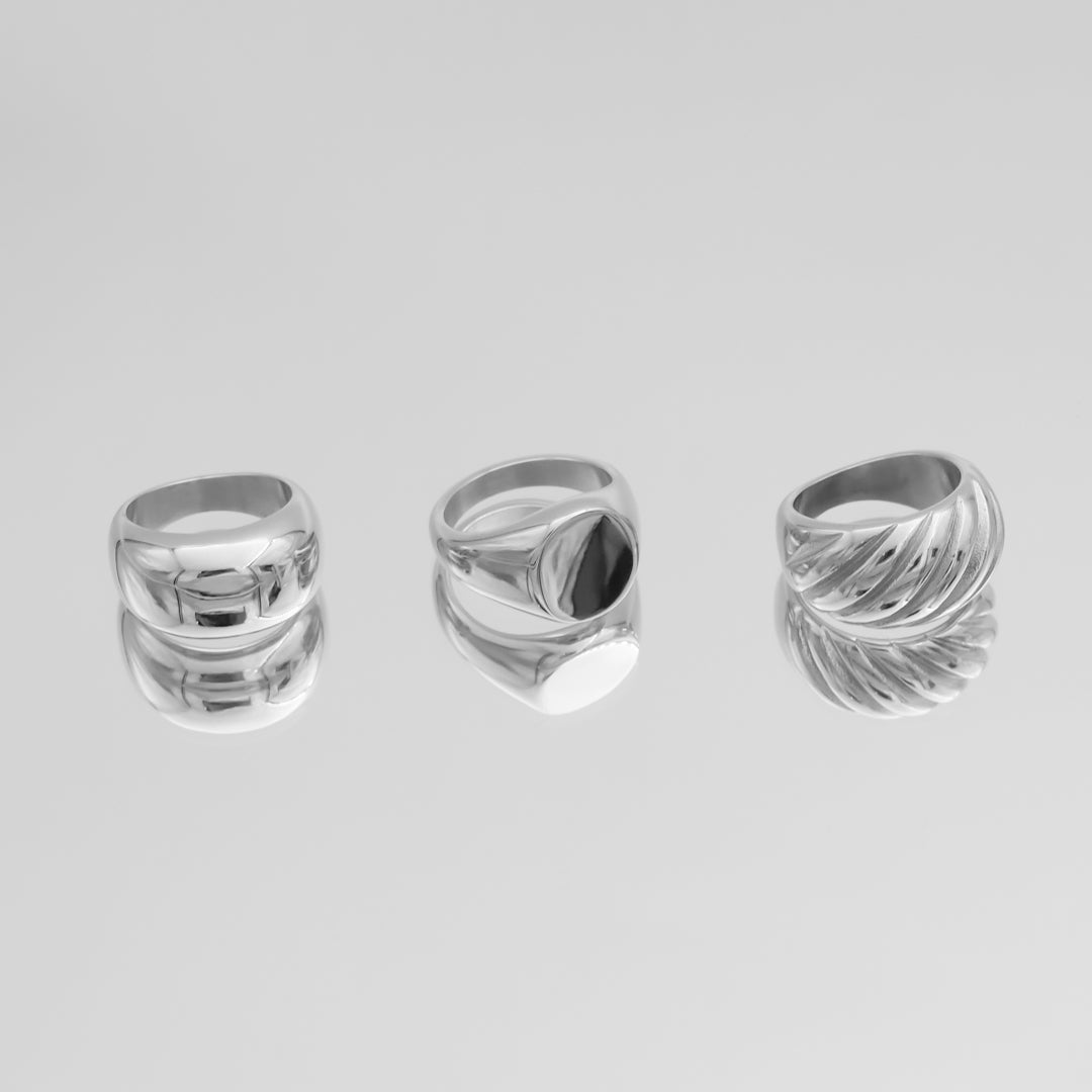Alexa Dome Ring | Silver - Image 2 - ISMI JEWELS