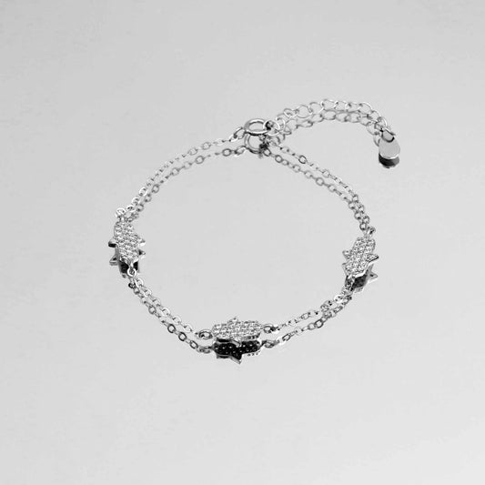 Hand of Hamsa Bracelet | Silver - Image 1 - ISMI JEWELS
