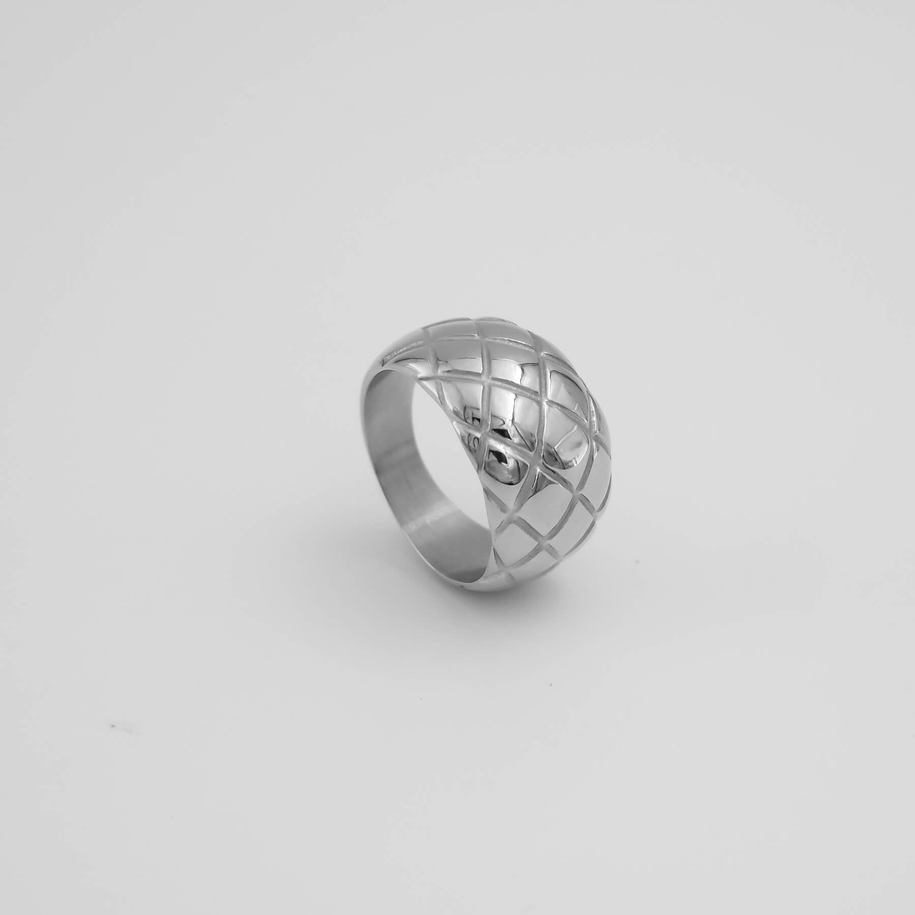 Kara Dome Ring | Silver - Image 4 - ISMI JEWELS