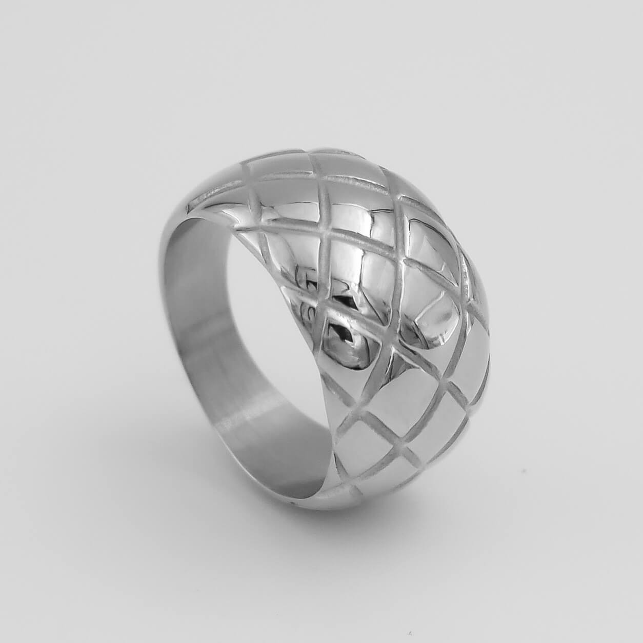 Kara Dome Ring | Silver - Image 1 - ISMI JEWELS