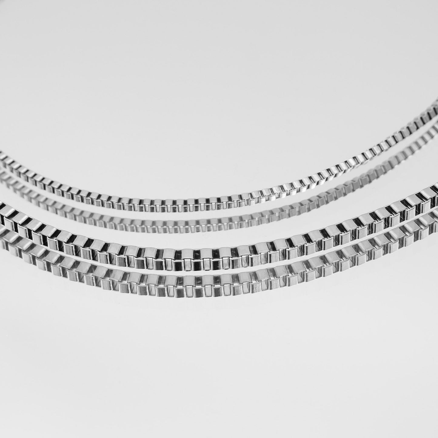 Box Chain Necklace | Silver - Image 6 - ISMI JEWELS