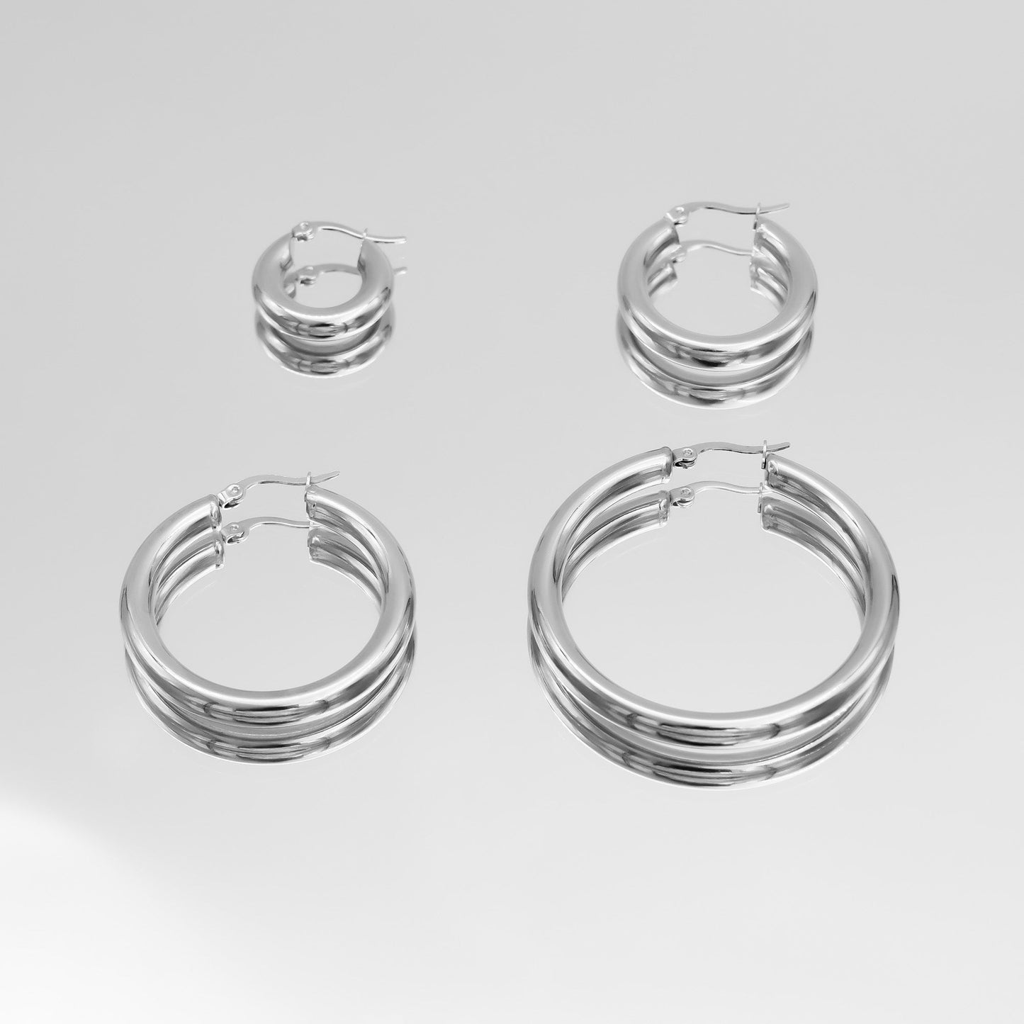 Classic Silver Filled Hoops - Image 4 - ISMI JEWELS