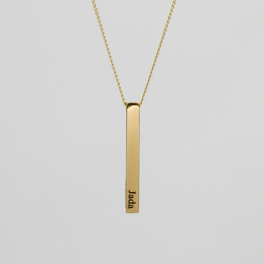 Custom Bar Necklace - Image 1 - ISMI JEWELS