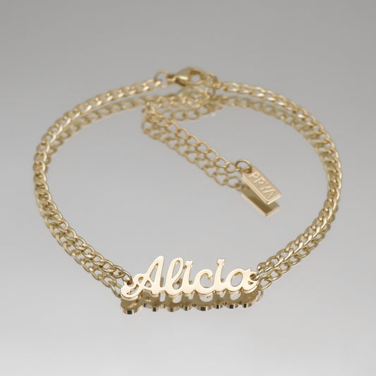 Miami Custom Name Anklet / Bracelet - Image 1 - ISMI JEWELS