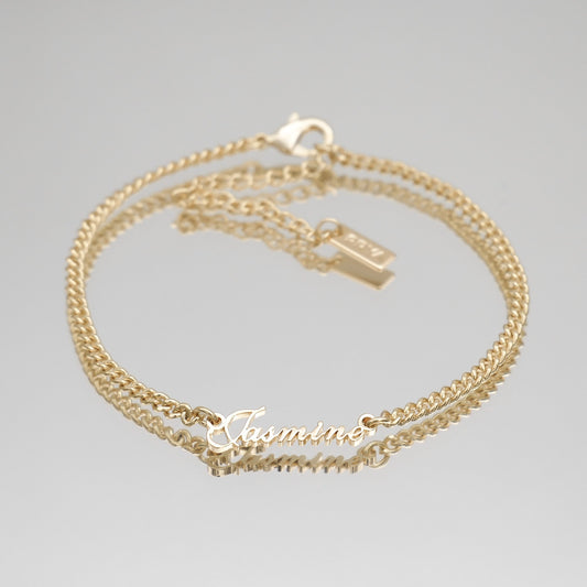 Siena Name Anklet - Image 1 - ISMI JEWELS