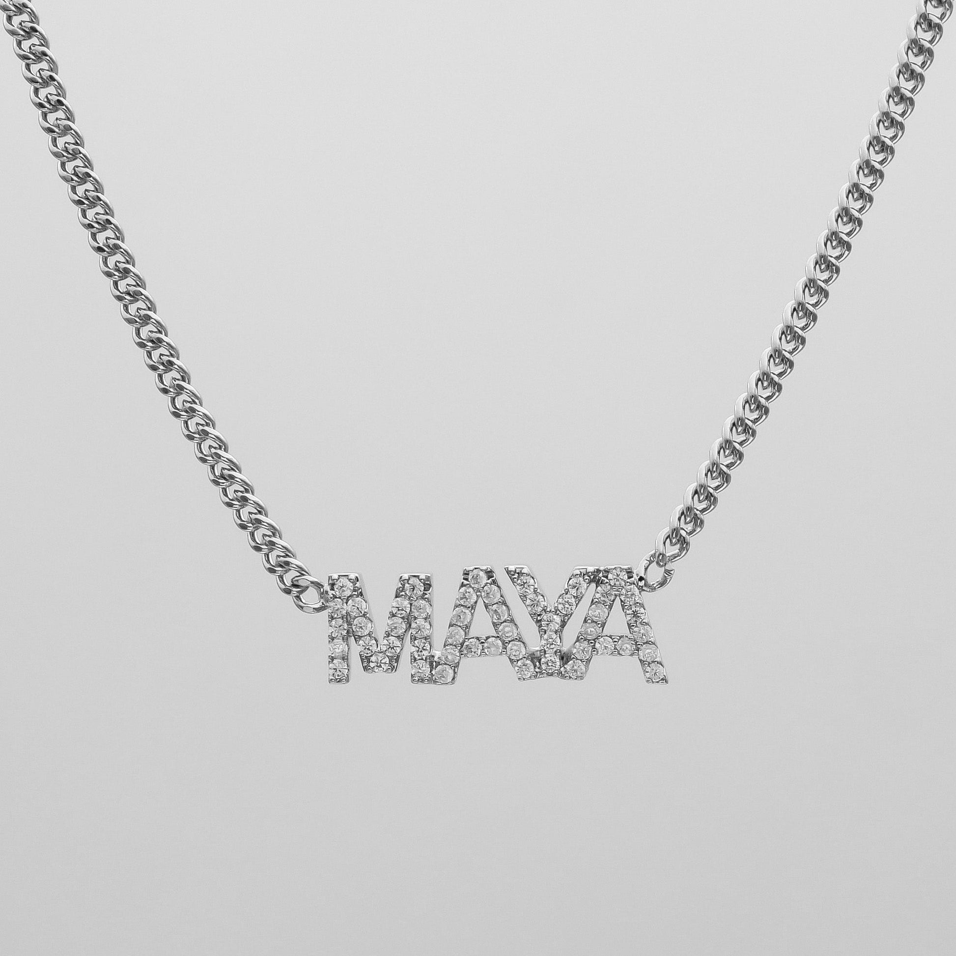 Olympia Pave Name Necklace - Image 8 - ISMI JEWELS