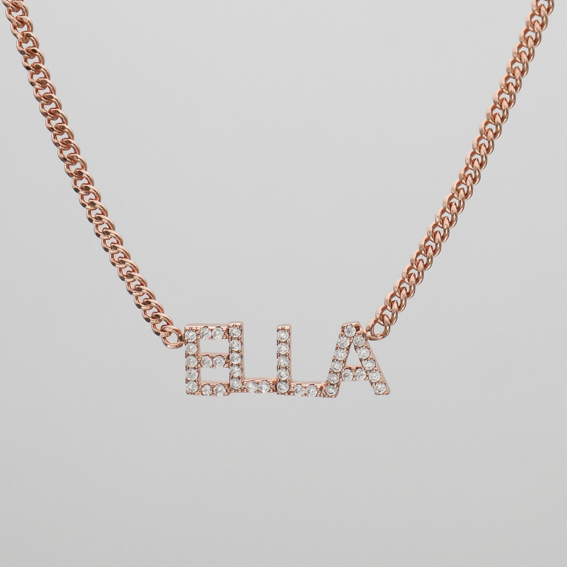 Olympia Pave Name Necklace - Image 9 - ISMI JEWELS