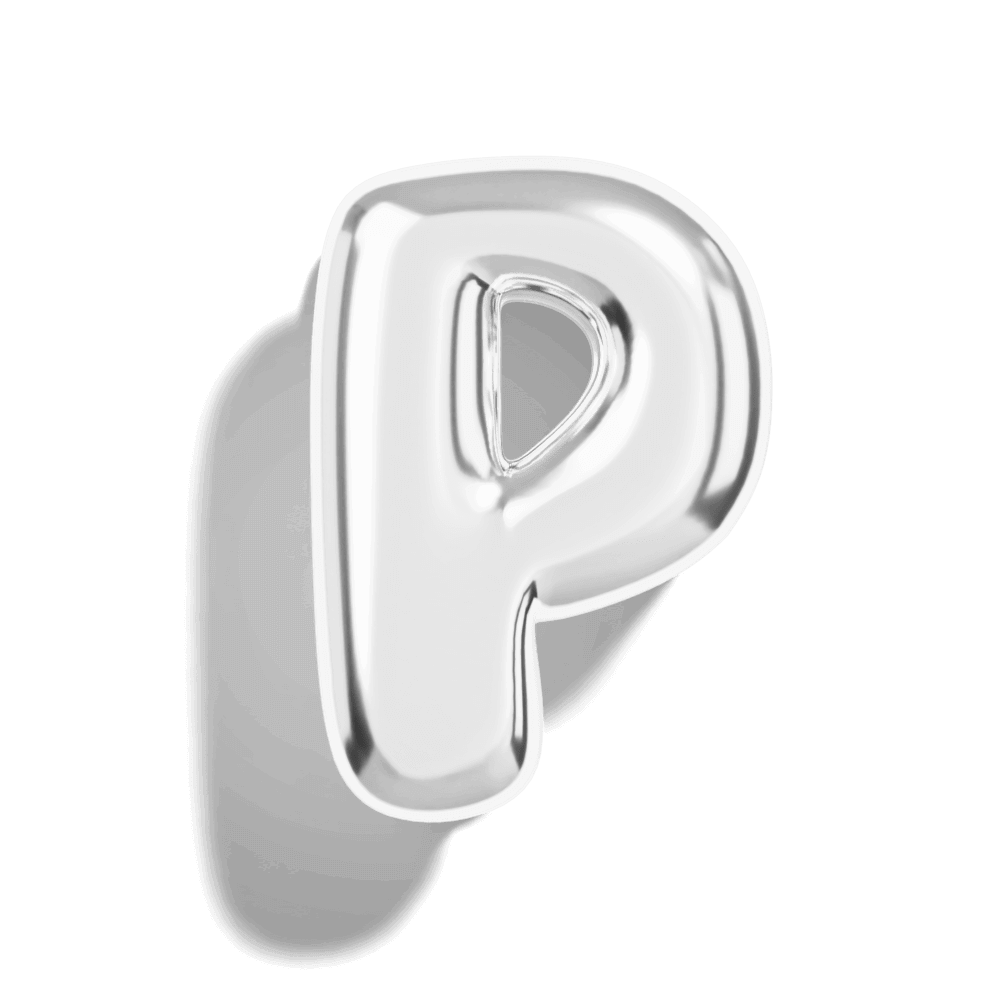 Silver Bubble Letter Charms - Image 18 - ISMI JEWELS