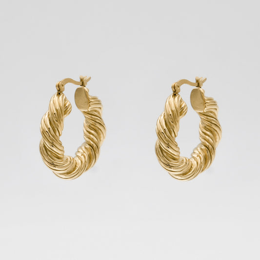 Lucie Twist Earrings - Image 1 - ISMI JEWELS