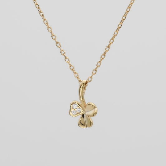 Felicity Mini clover necklace - Image 1 - ISMI JEWELS