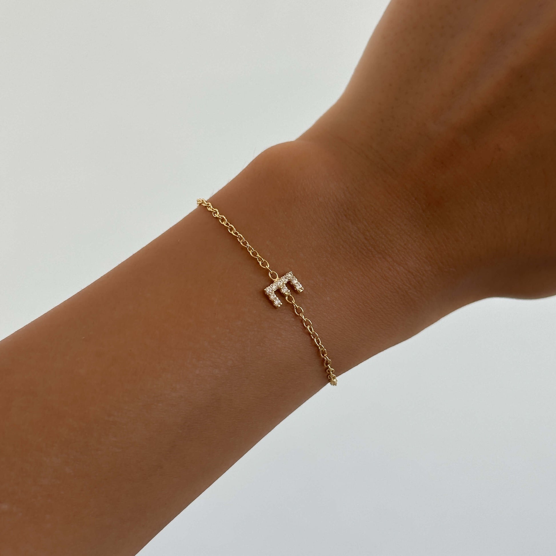Maia Pave initial bracelet - Image 6 - ISMI JEWELS