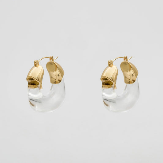 Celine Clear Earrings - Image 1 - ISMI JEWELS
