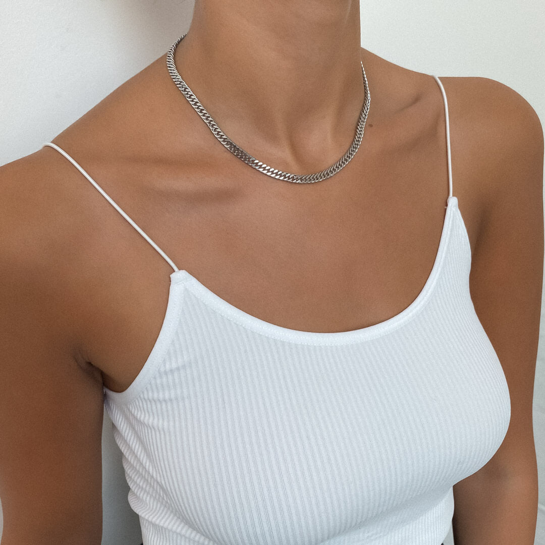 Double Link Curb Chain | Silver - Image 11 - ISMI JEWELS