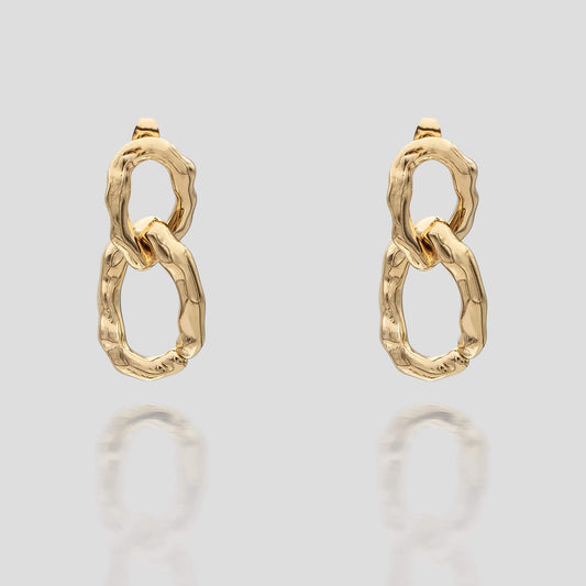 Ria Link Drop Earrings - Image 1 - ISMI JEWELS