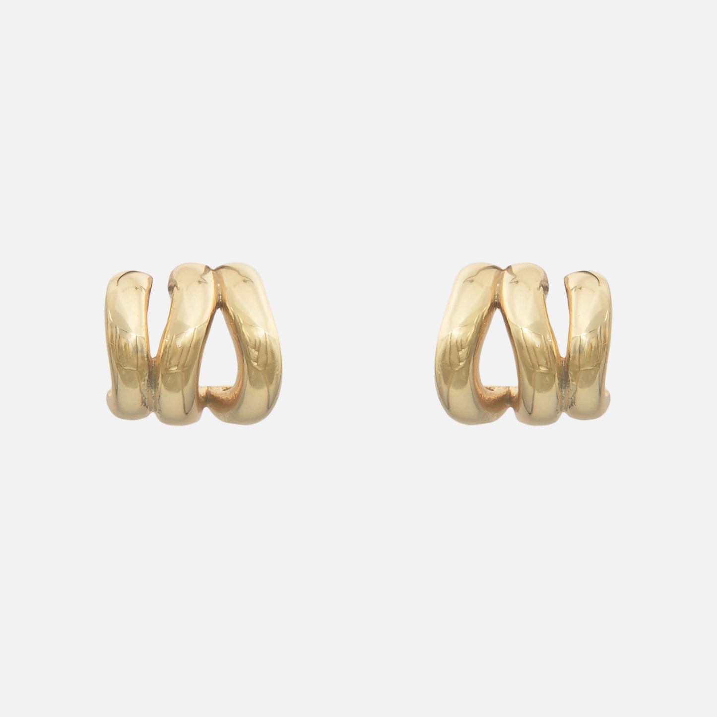 Romy Triple Hoop Earrings - Image 3 - ISMI JEWELS