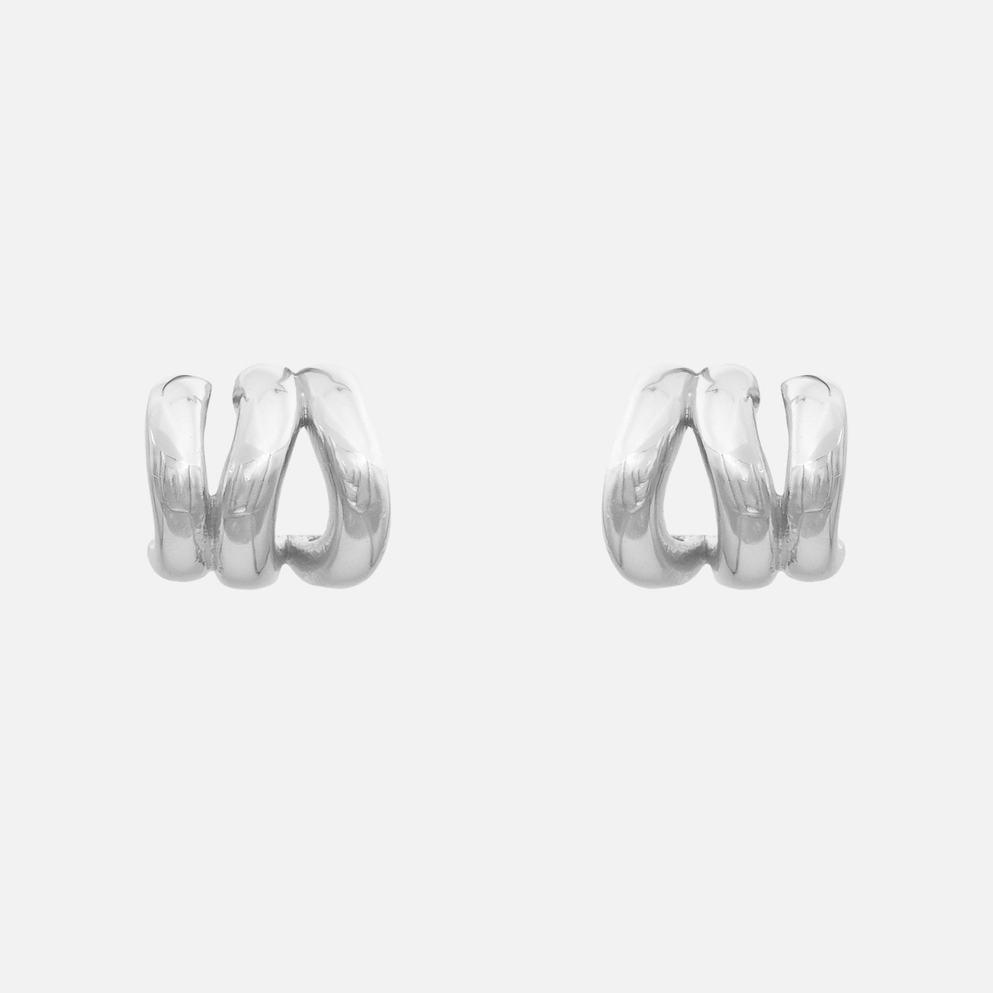 Romy Triple Hoop Earrings - Image 5 - ISMI JEWELS