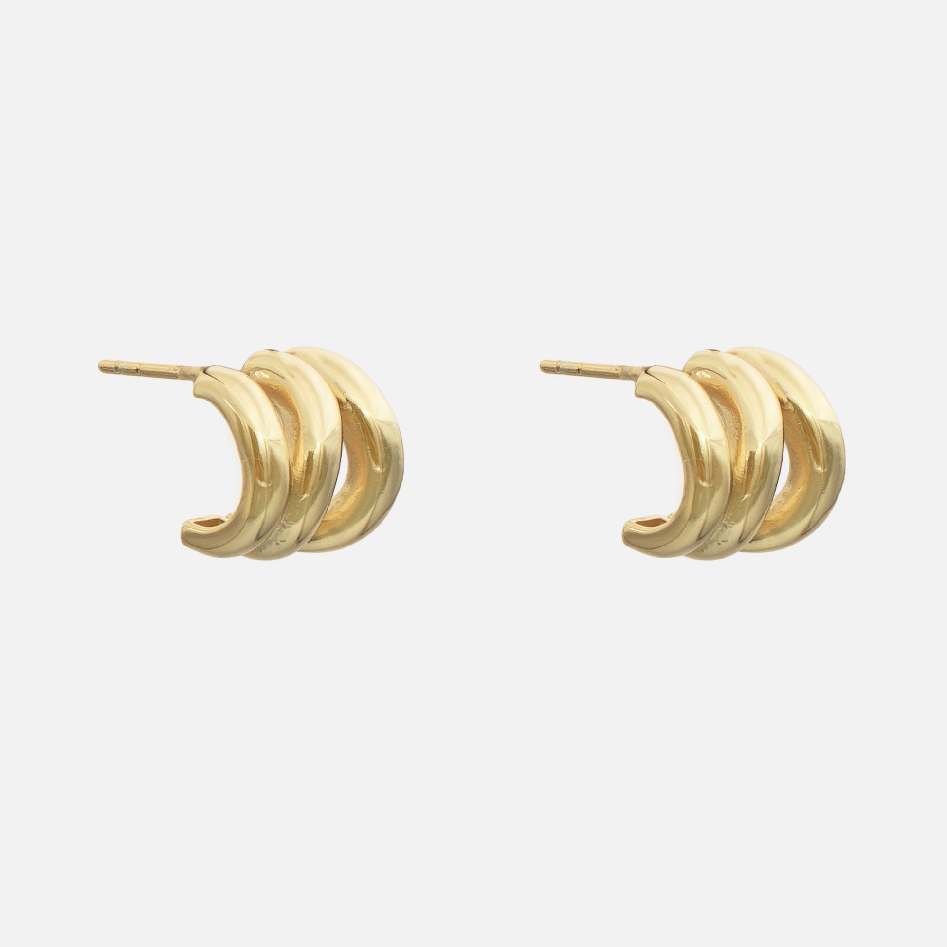 Romy Triple Hoop Earrings - Image 1 - ISMI JEWELS