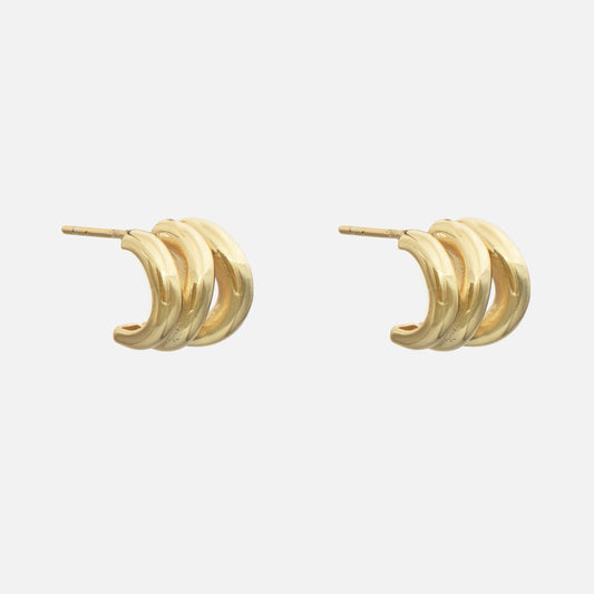 Romy Triple Hoop Earrings - Image 1 - ISMI JEWELS