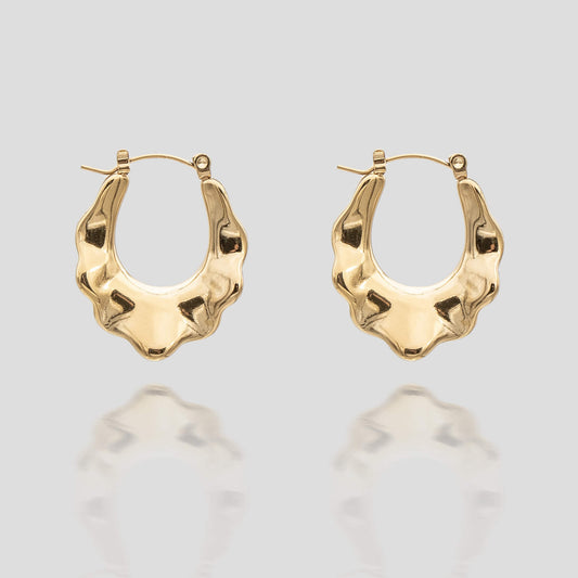 Ruba Wave Earrings - Image 1 - ISMI JEWELS
