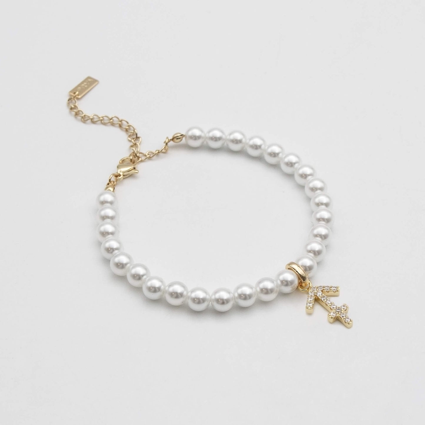 Pave Pearl Zodiac Anklet - Image 11 - ISMI JEWELS