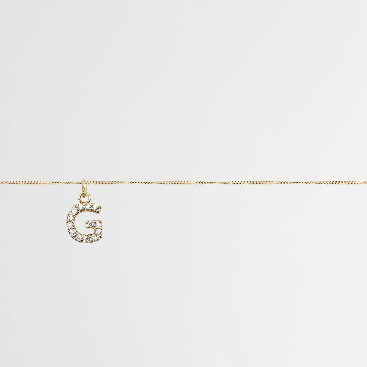 Samara Pave Initial Belly chain - Image 8 - ISMI JEWELS