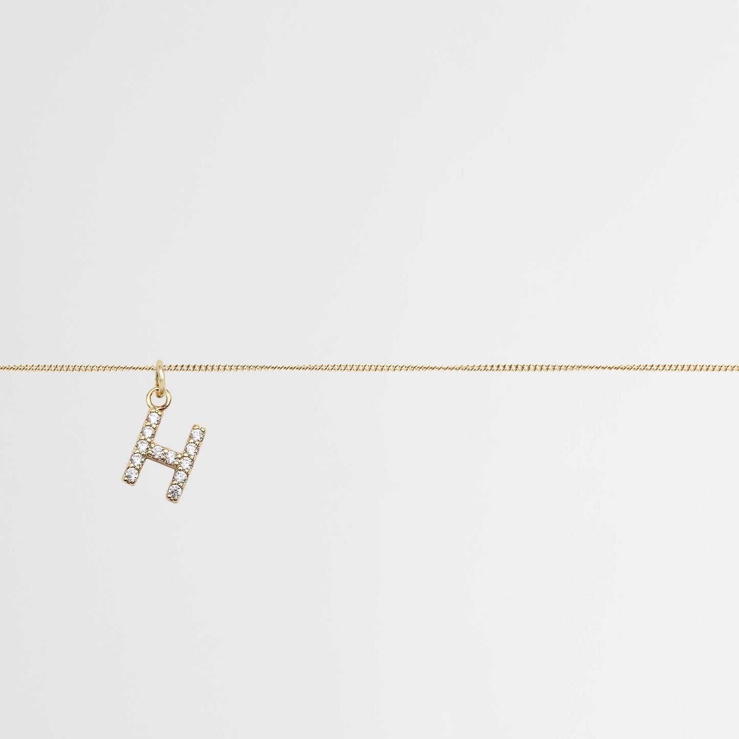Samara Pave Initial Belly chain - Image 9 - ISMI JEWELS