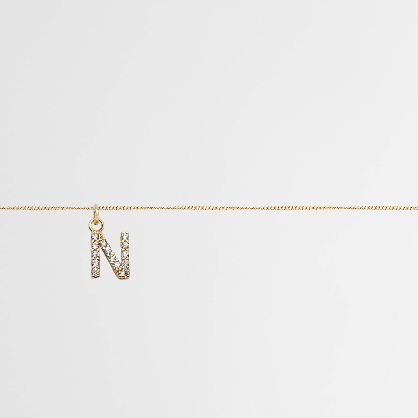 Samara Pave Initial Belly chain - Image 11 - ISMI JEWELS