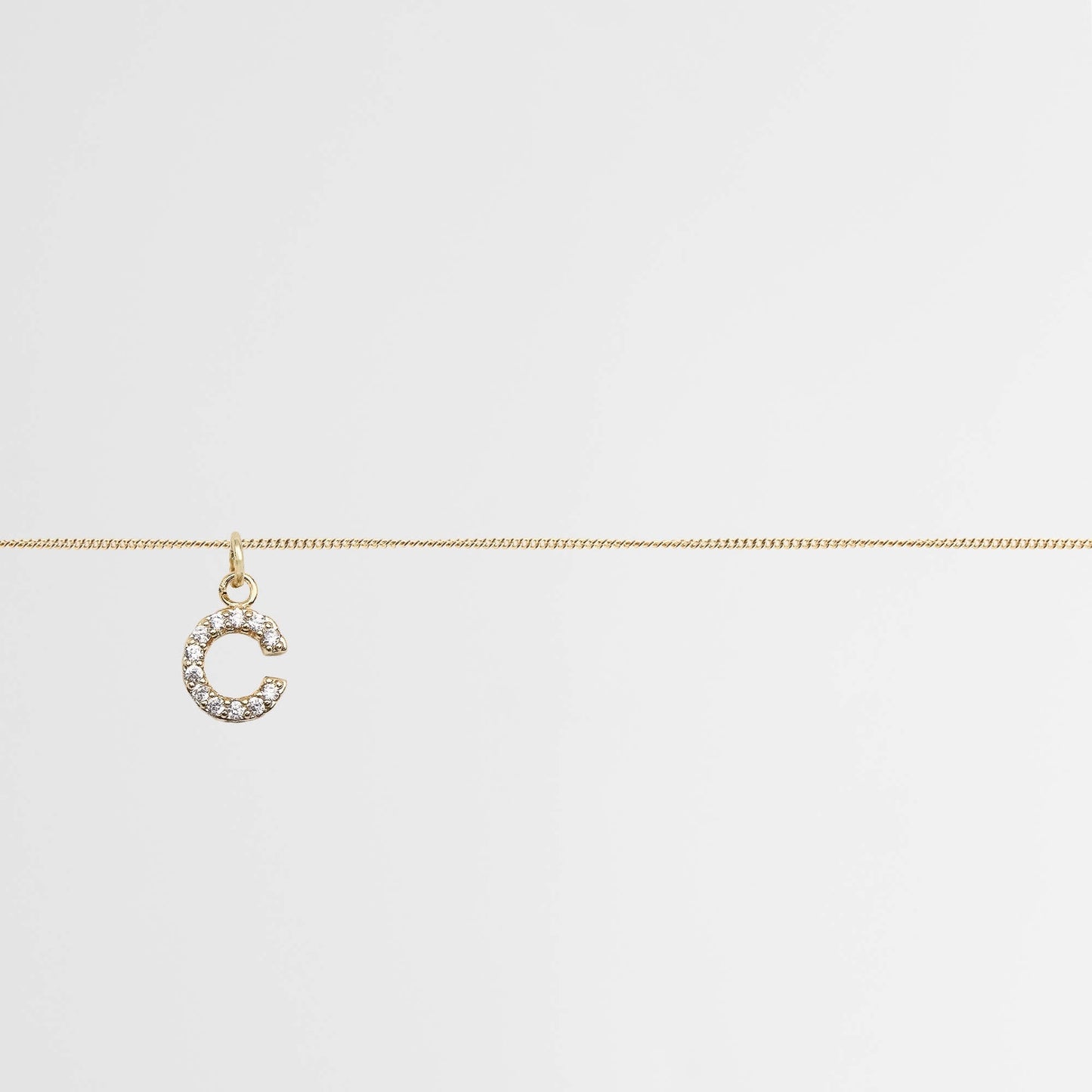 Samara Pave Initial Belly chain - Image 6 - ISMI JEWELS