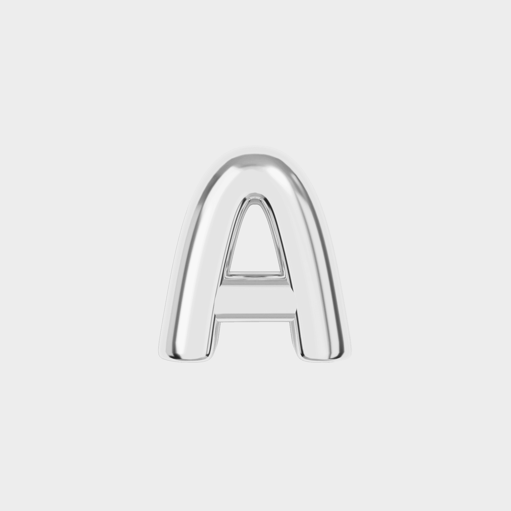 Silver Bubble Letter Charms - Image 1 - ISMI JEWELS