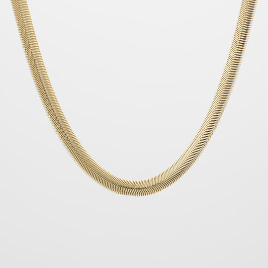 Skyla Chunky Herringbone Necklace - Image 1 - ISMI JEWELS