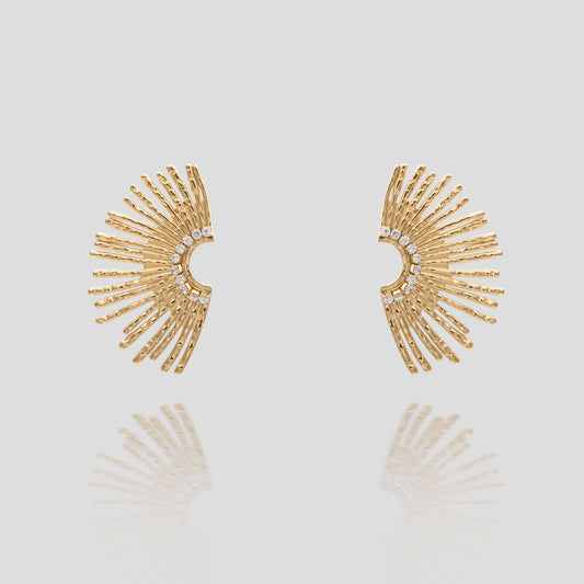 Solana Fan Earrings - Image 1 - ISMI JEWELS