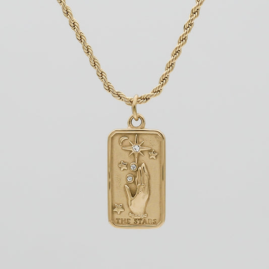 The Stars Tarot Card Necklace - Image 1 - ISMI JEWELS