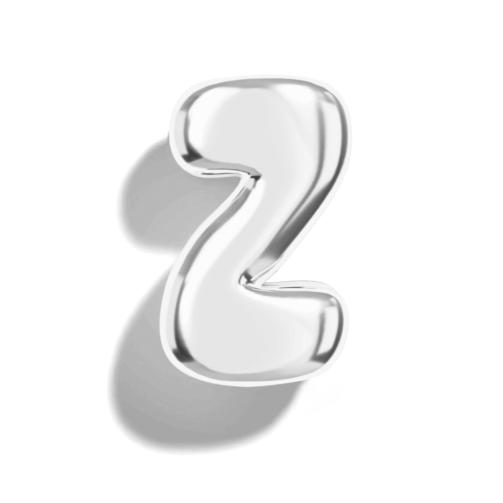 Silver Bubble Letter Charms - Image 28 - ISMI JEWELS
