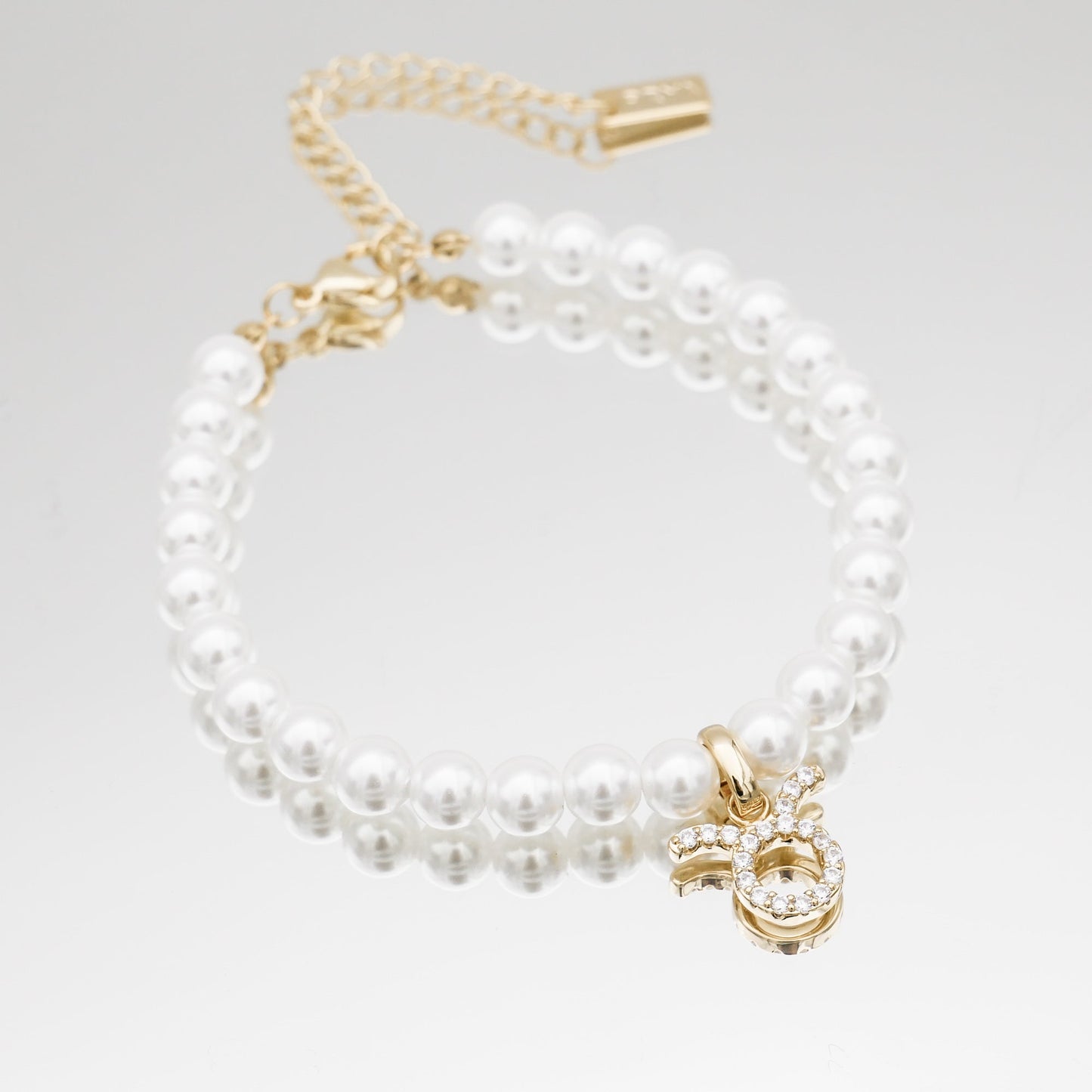 Pave Pearl Zodiac Anklet - Image 2 - ISMI JEWELS