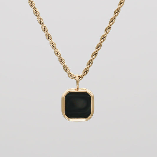 Zola Onyx Pendant Necklace - Image 1 - ISMI JEWELS
