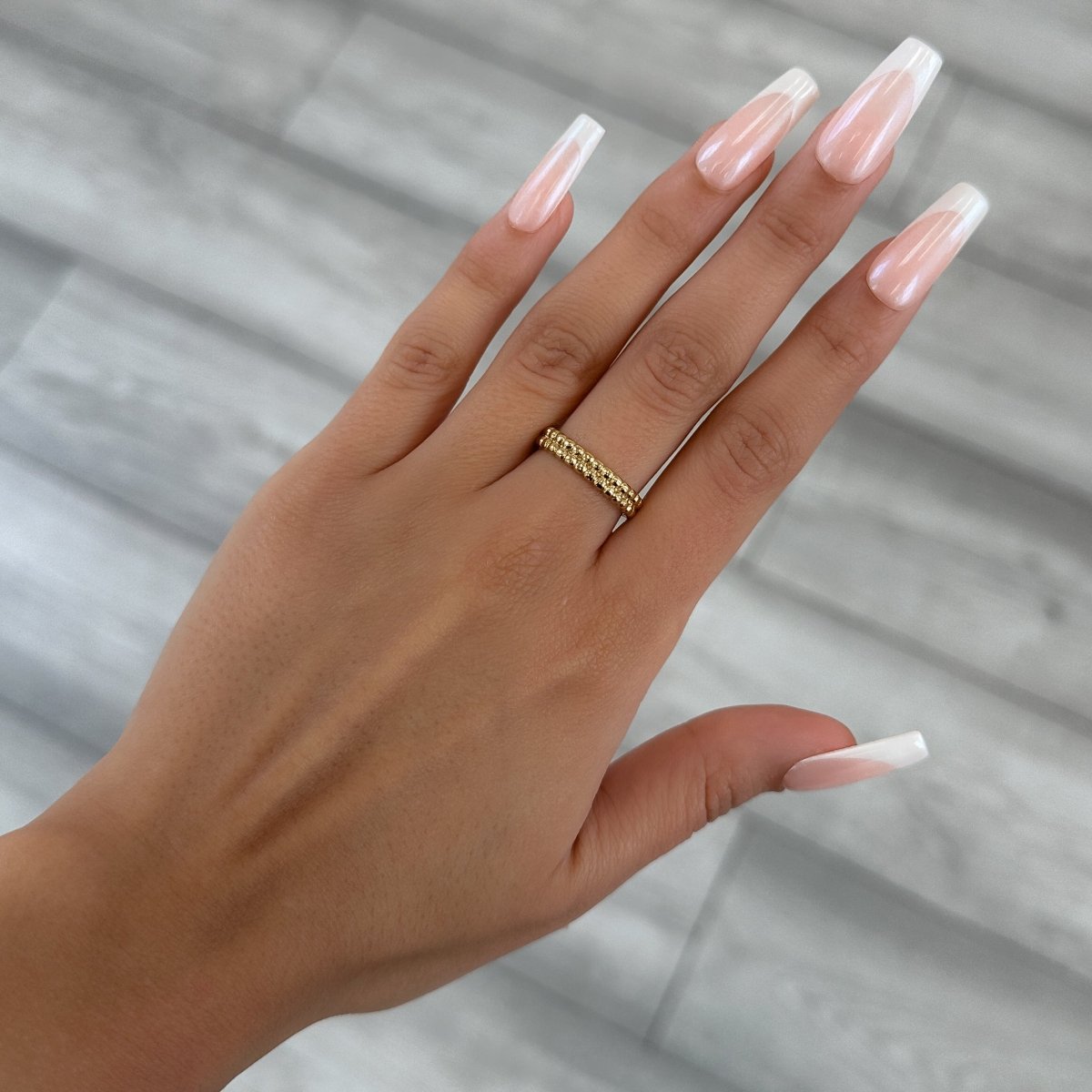 Aiza Beaded Band Ring - ISMI JEWELS