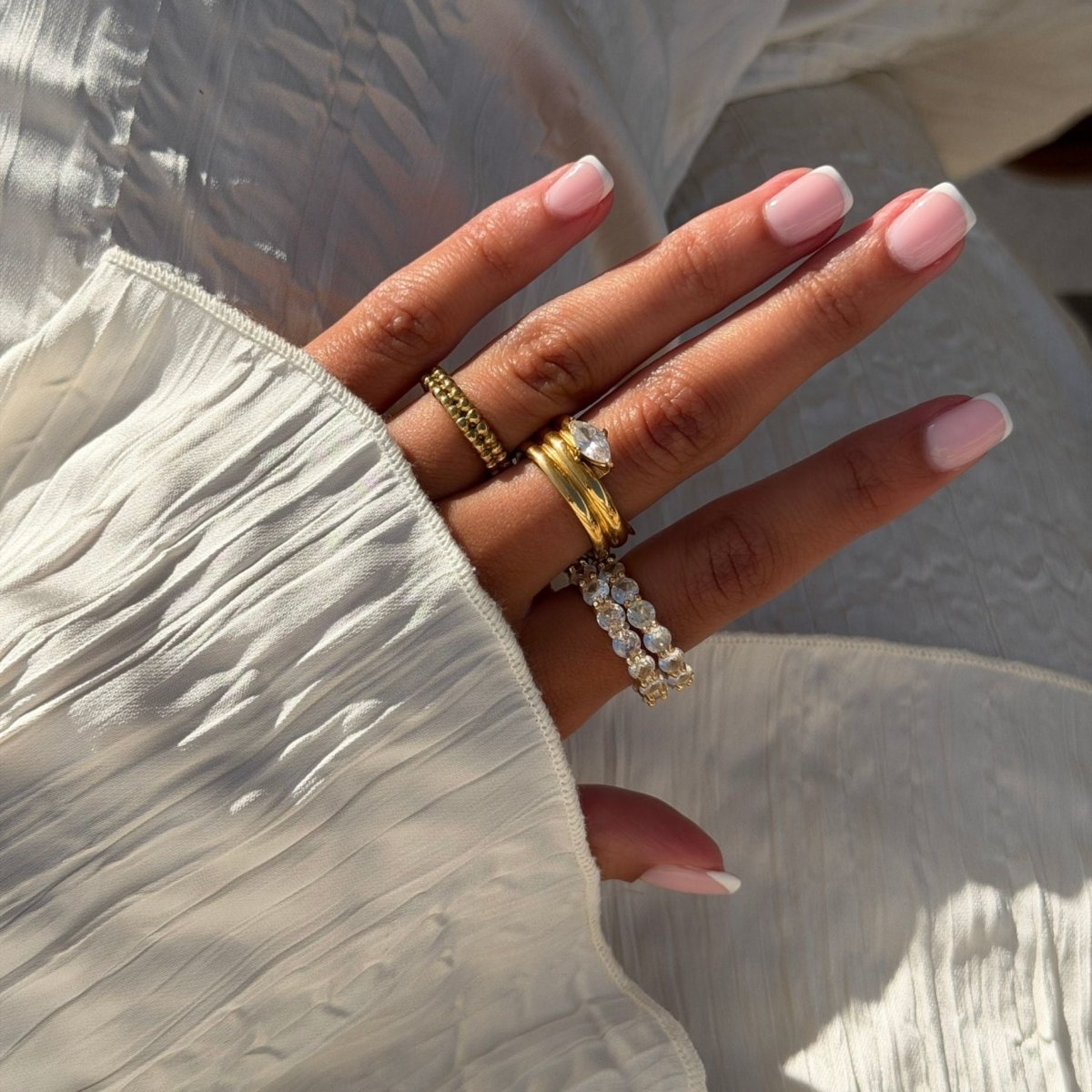 Aiza Beaded Band Ring - ISMI JEWELS