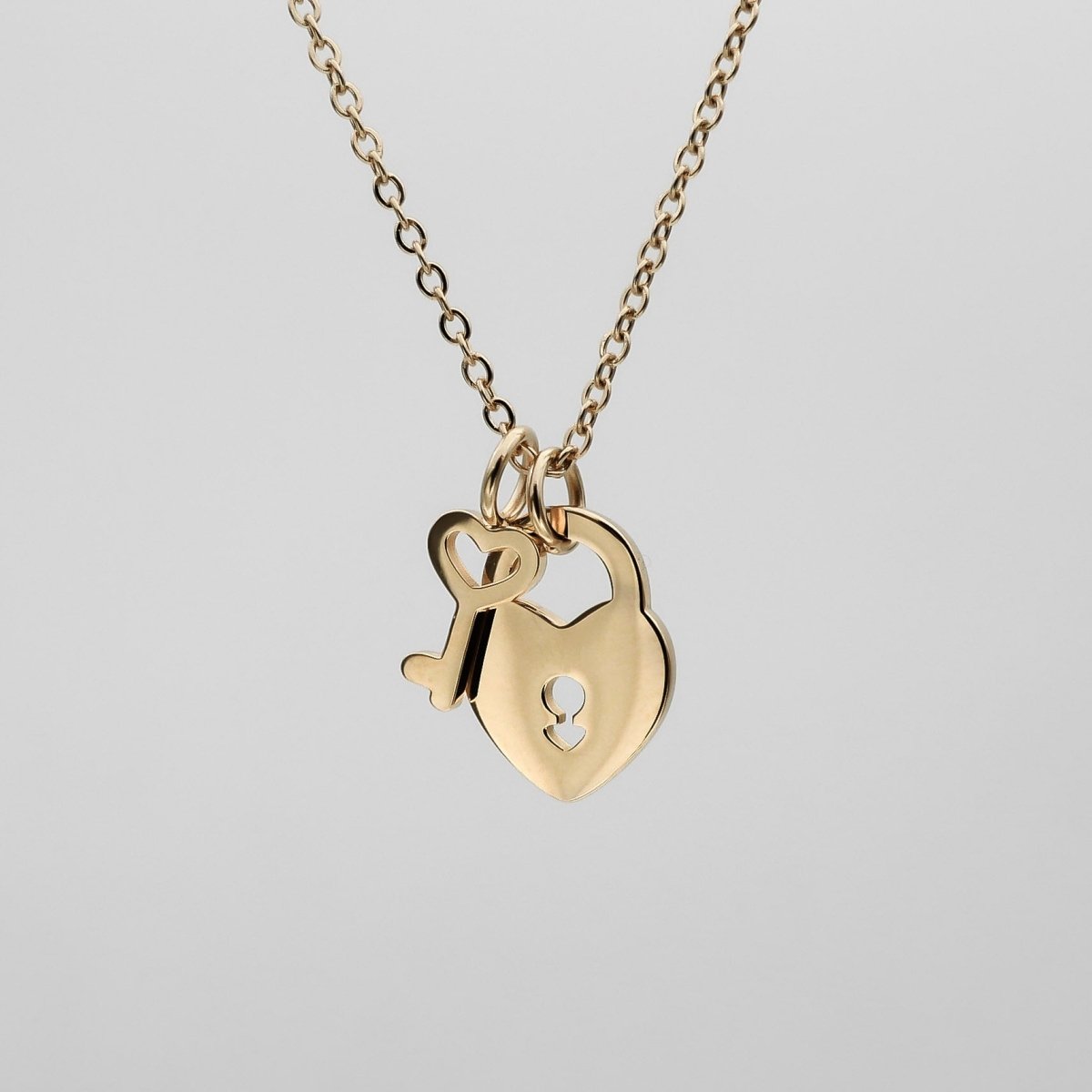 Akira Lock & Key Layered Necklace - ISMI JEWELS