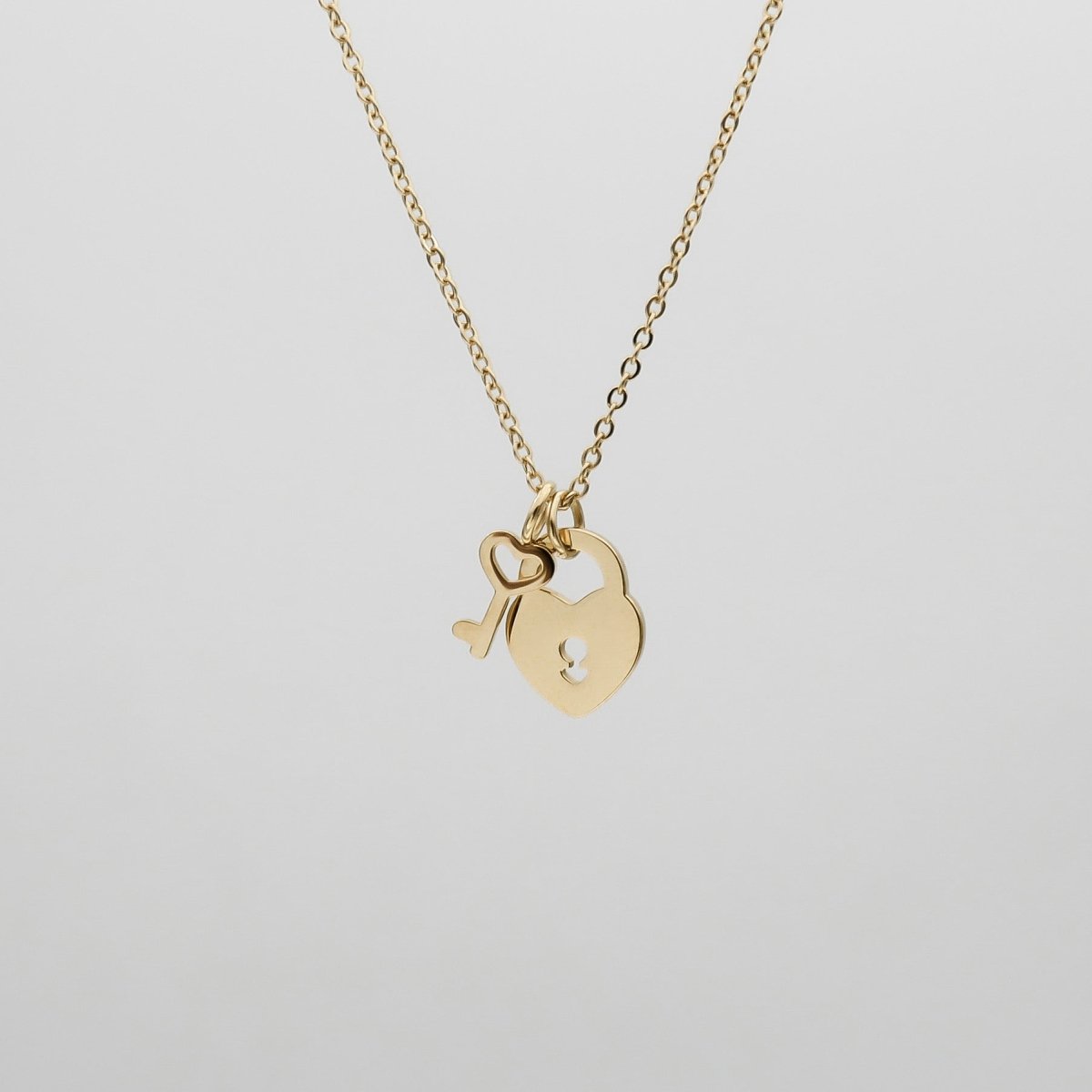 Akira Lock & Key Layered Necklace - ISMI JEWELS
