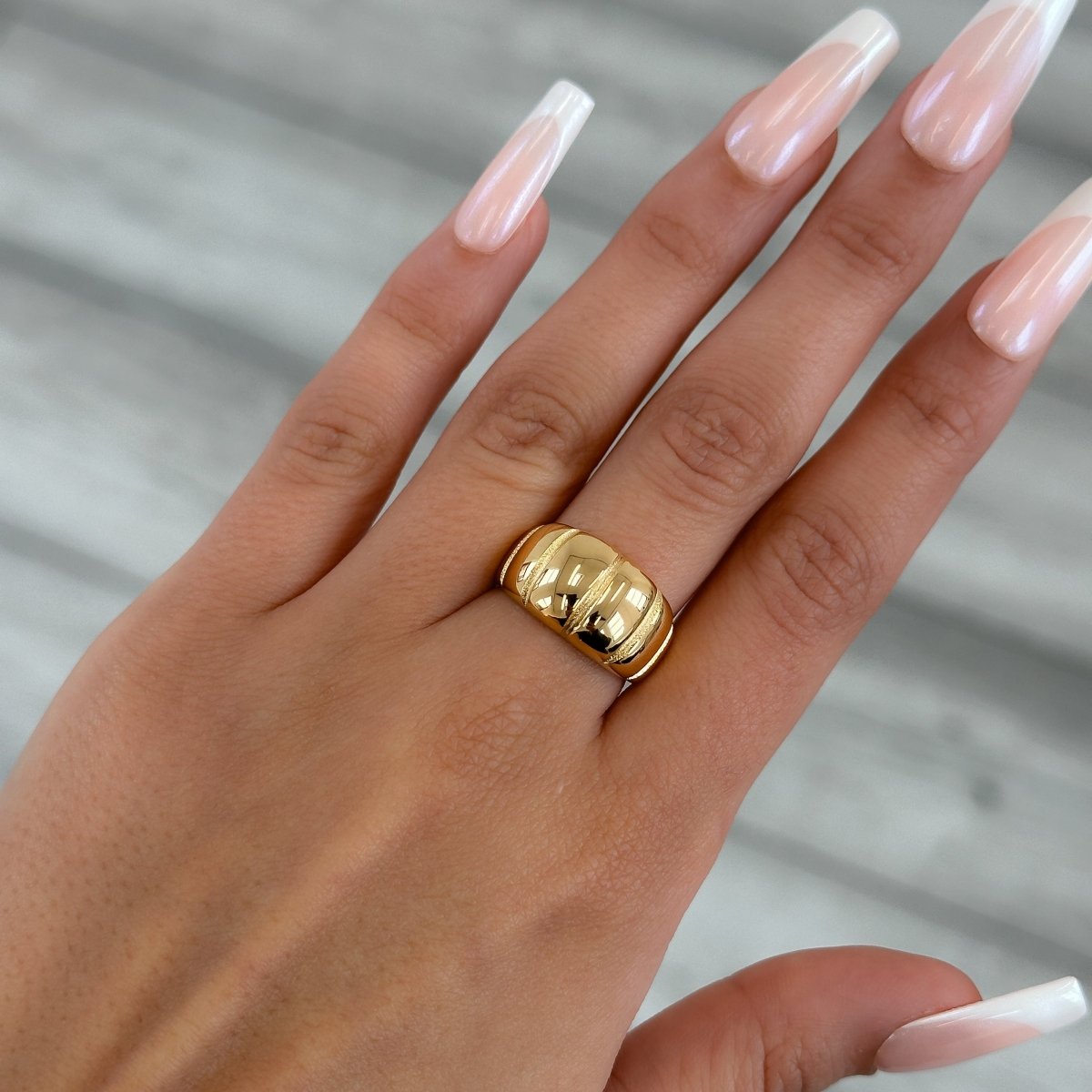Alessia Chunky Ribbed Ring - ISMI JEWELS