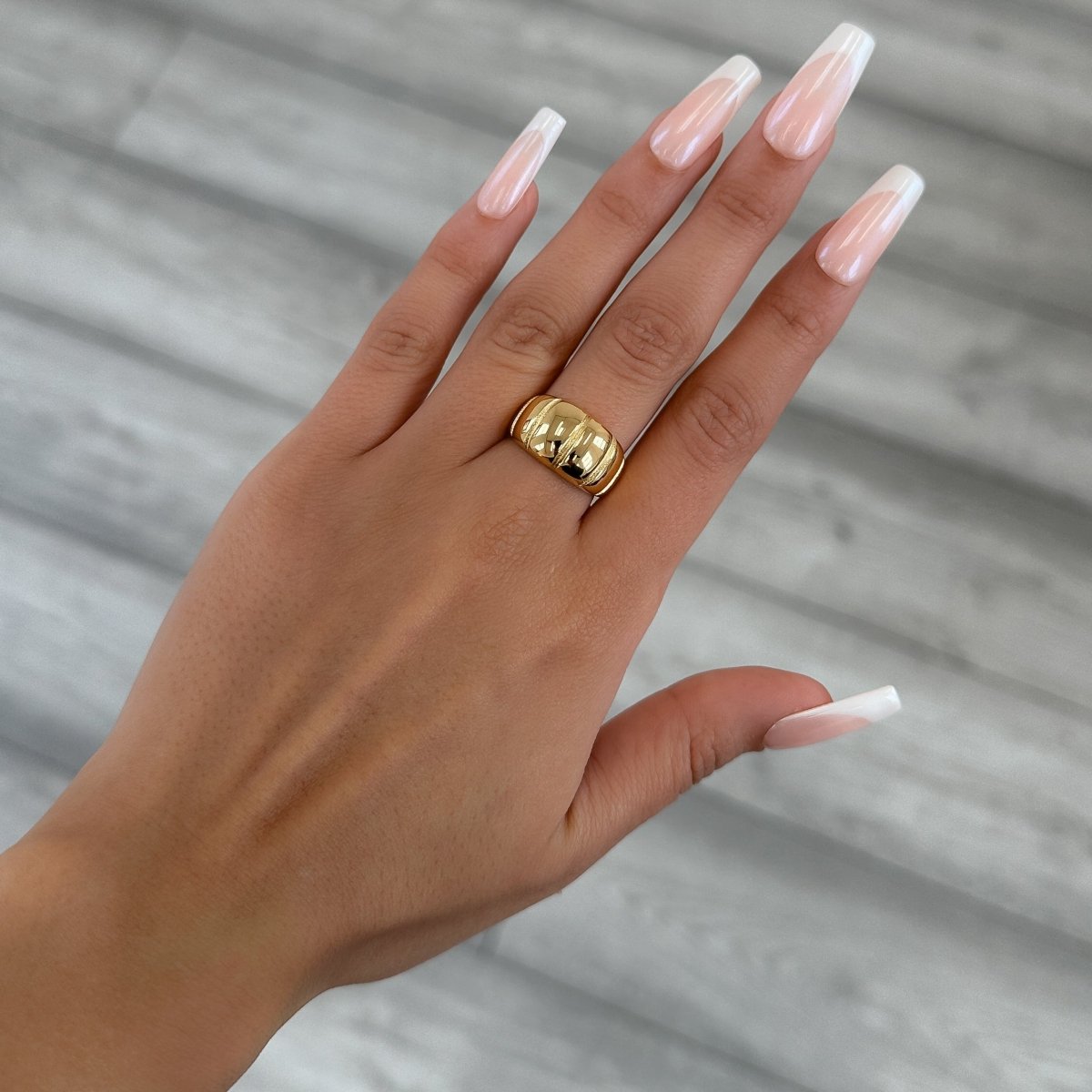 Alessia Chunky Ribbed Ring - ISMI JEWELS