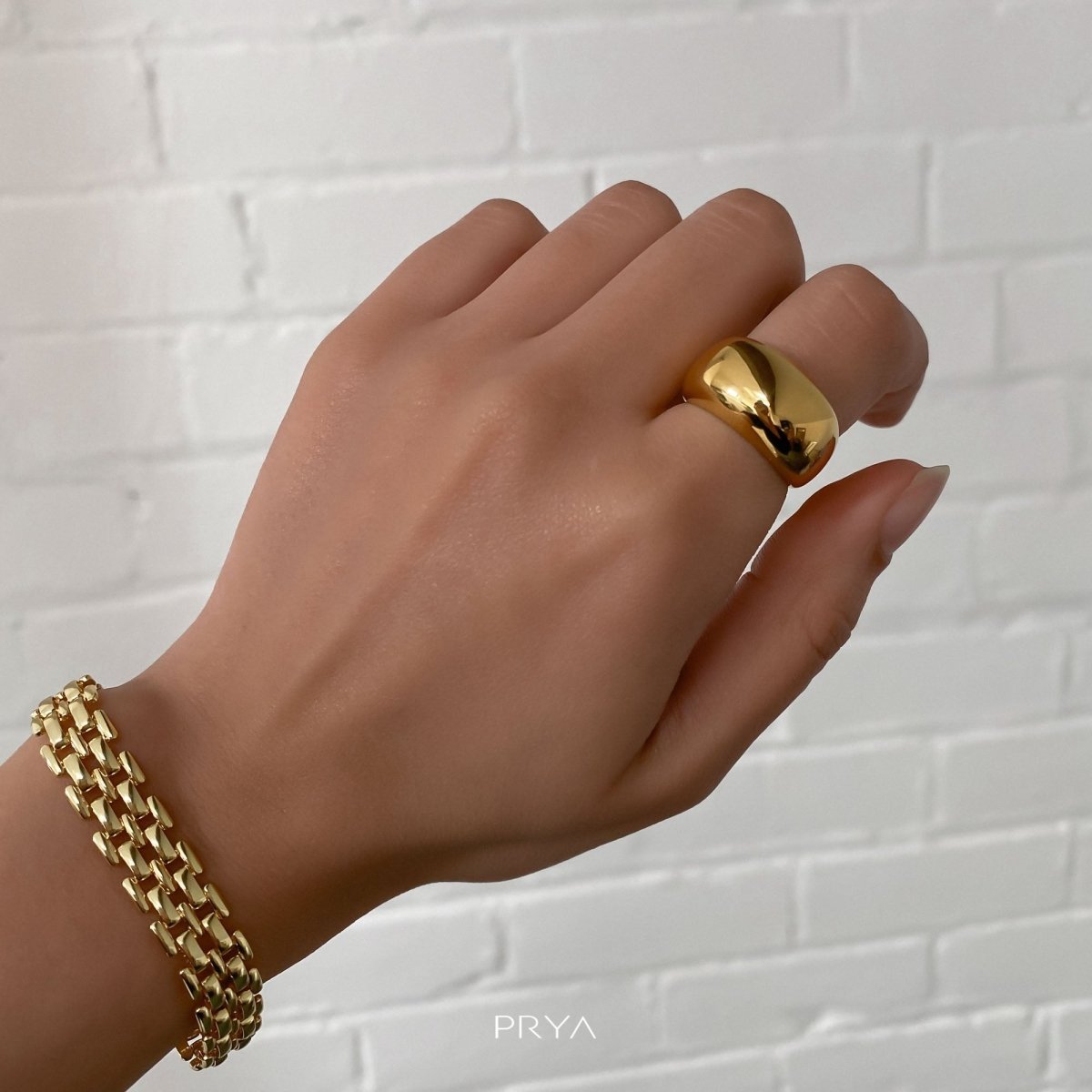 Alexa Dome Ring | Gold - ISMI JEWELS