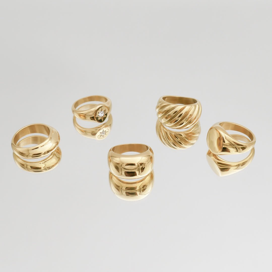 Alexa Dome Ring | Gold - ISMI JEWELS