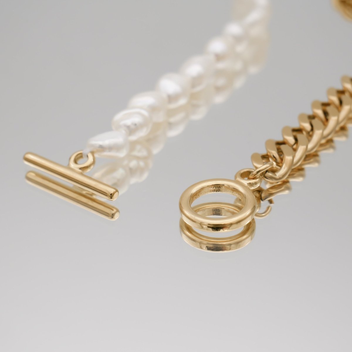 Amaia Pearl Contrast Necklace - ISMI JEWELS